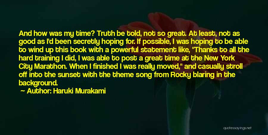 New York Song Quotes By Haruki Murakami