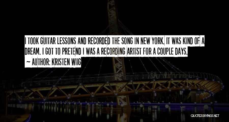 New York Song Quotes By Kristen Wiig