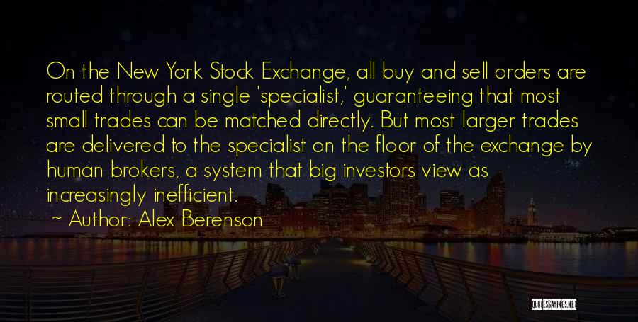 New York Stock Exchange Quotes By Alex Berenson