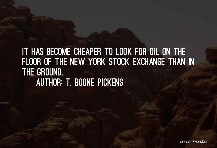 New York Stock Exchange Quotes By T. Boone Pickens