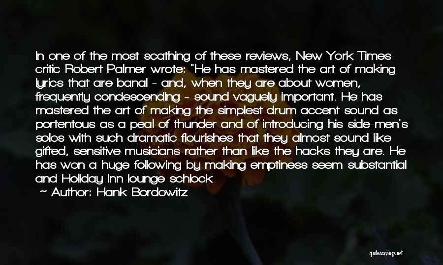 New York Times Critic Quotes By Hank Bordowitz