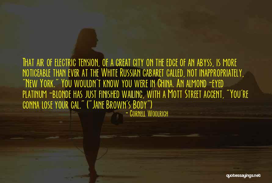 New Your City Quotes By Cornell Woolrich