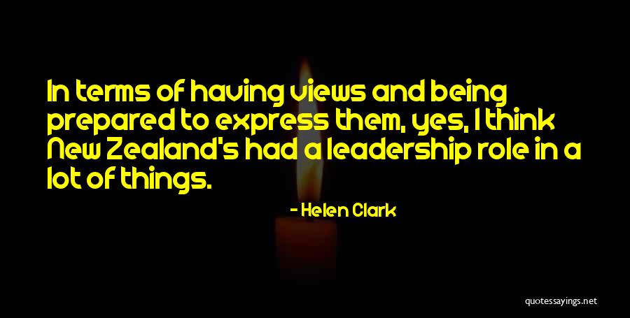 New Zealand Leadership Quotes By Helen Clark