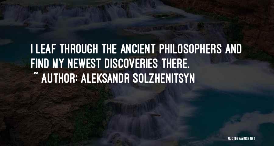 Newest Quotes By Aleksandr Solzhenitsyn