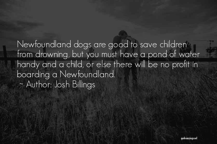 Newfoundland Dog Quotes By Josh Billings