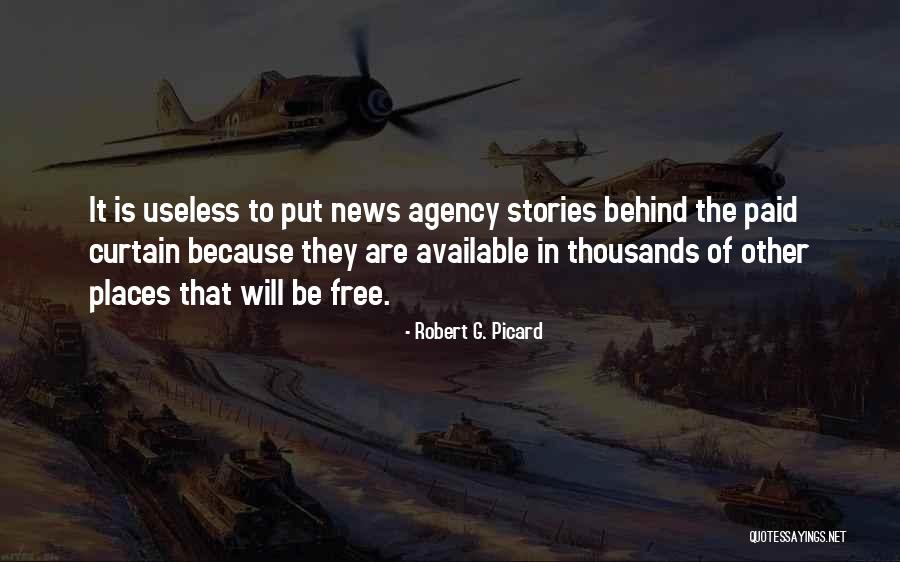 News Agency Quotes By Robert G. Picard