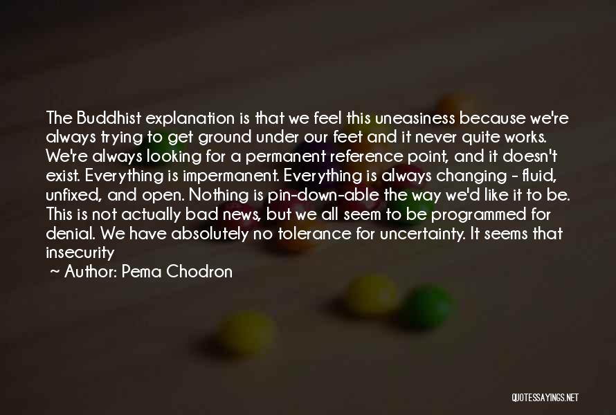 News Quotes By Pema Chodron