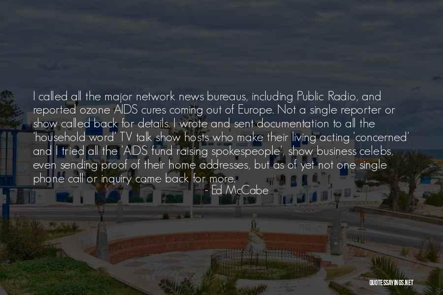 News Reporter Quotes By Ed McCabe