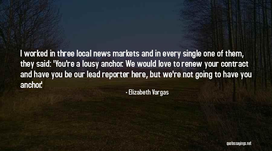 News Reporter Quotes By Elizabeth Vargas