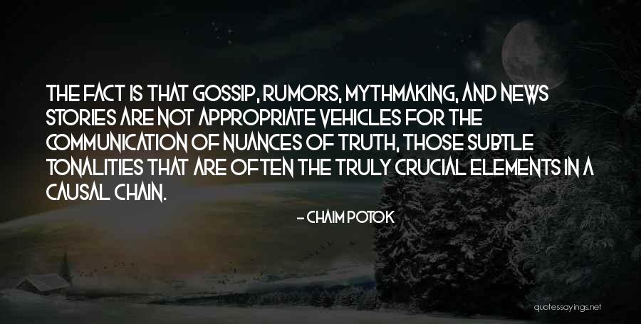 News Stories Quotes By Chaim Potok News Stories Quotes By Chaim Potok