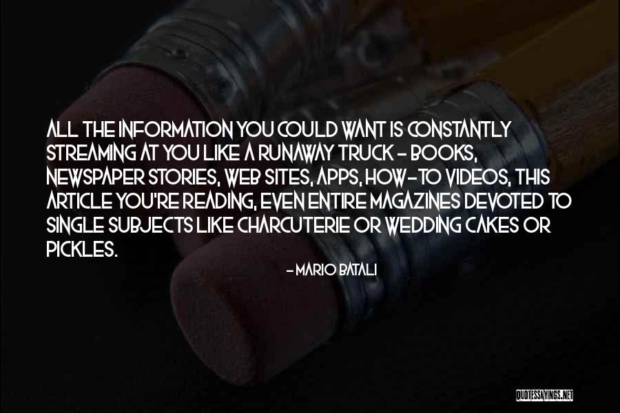 Newspaper And Magazines Quotes By Mario Batali Newspaper And Magazines Quotes By Mario Batali
