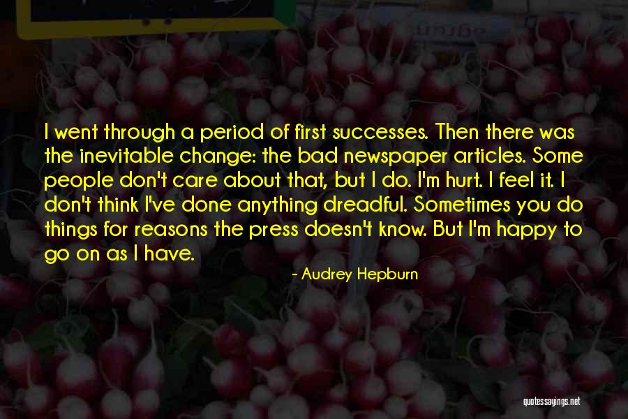 Newspaper Articles Quotes By Audrey Hepburn