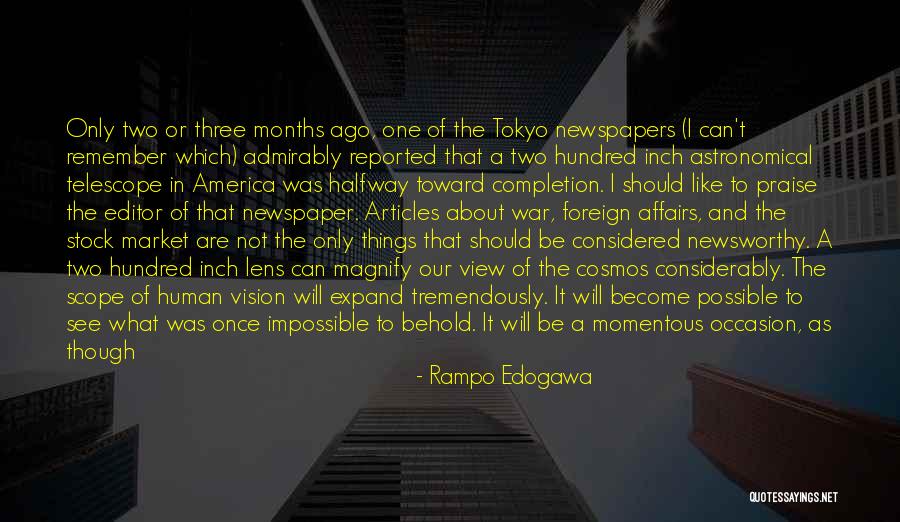 Newspaper Articles Quotes By Rampo Edogawa