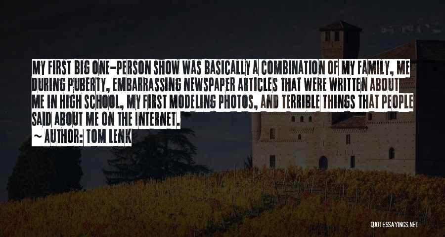 Newspaper Articles Quotes By Tom Lenk