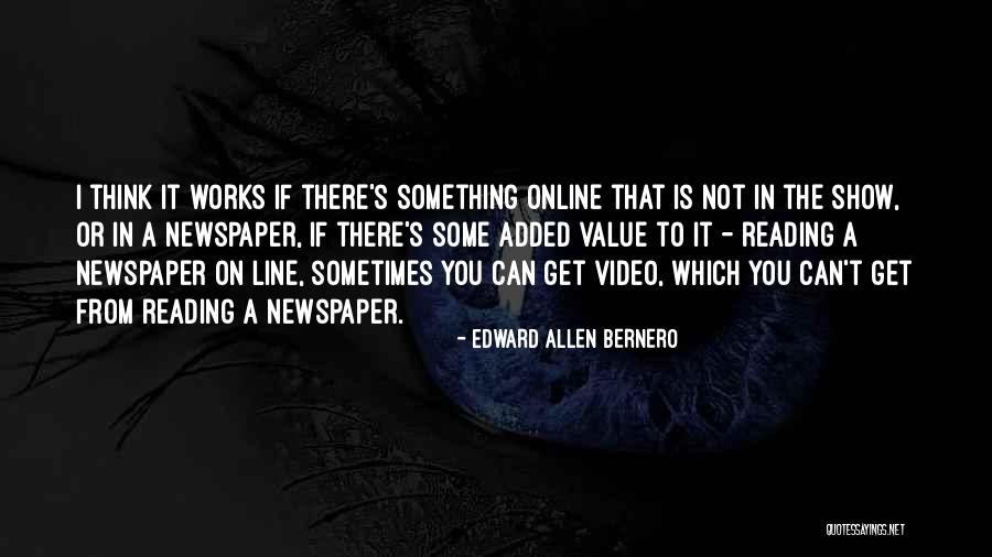 Newspaper Reading Quotes By Edward Allen Bernero Newspaper Reading Quotes By Edward Allen Bernero