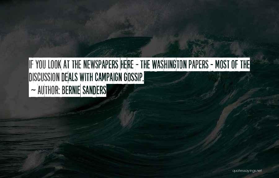 Newspapers Quotes By Bernie Sanders