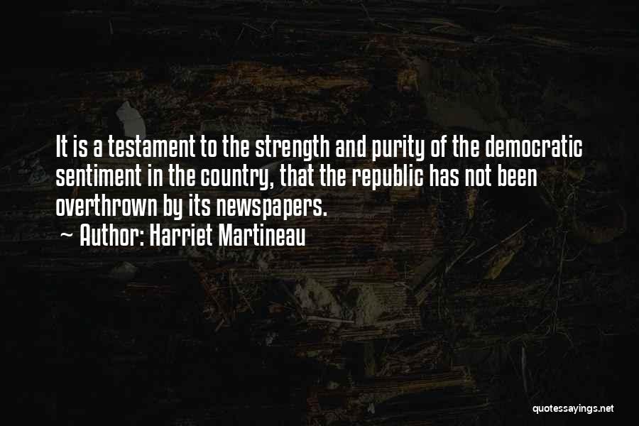 Newspapers Quotes By Harriet Martineau