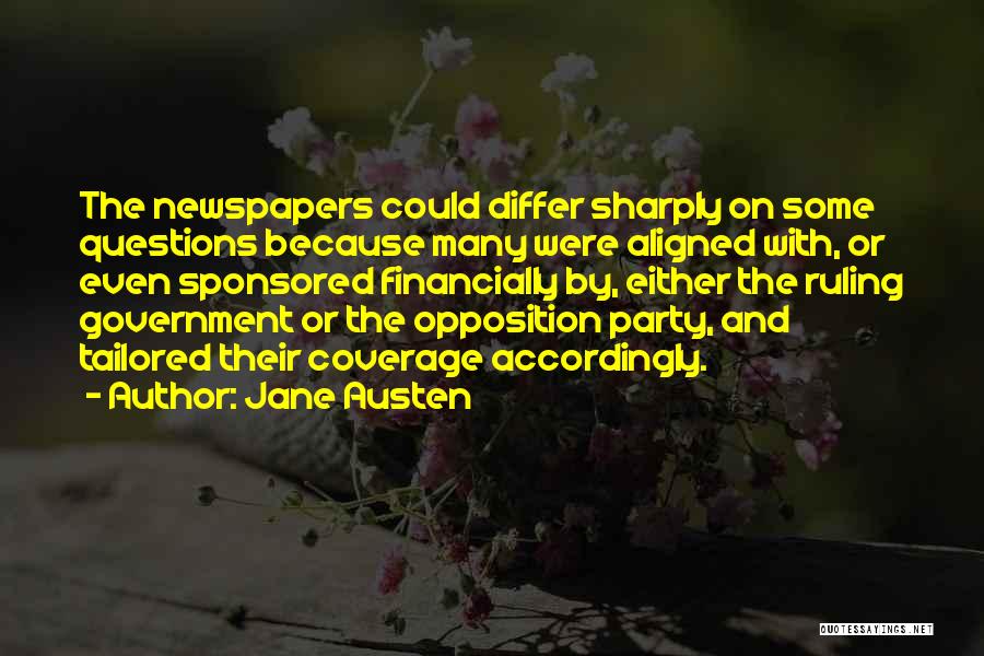 Newspapers Quotes By Jane Austen