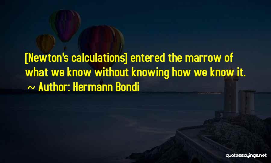 Newton Quotes By Hermann Bondi