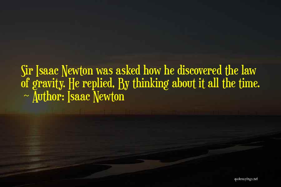 Newton's Law Of Gravity Quotes By Isaac Newton