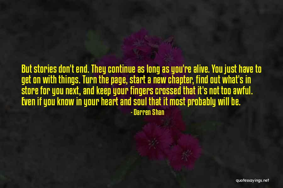 Next Chapter Quotes By Darren Shan