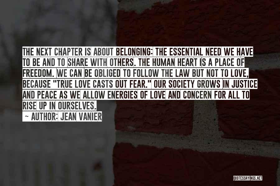 Next Chapter Quotes By Jean Vanier