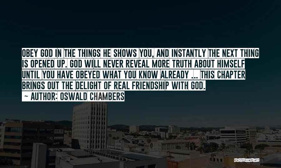 Next Chapter Quotes By Oswald Chambers