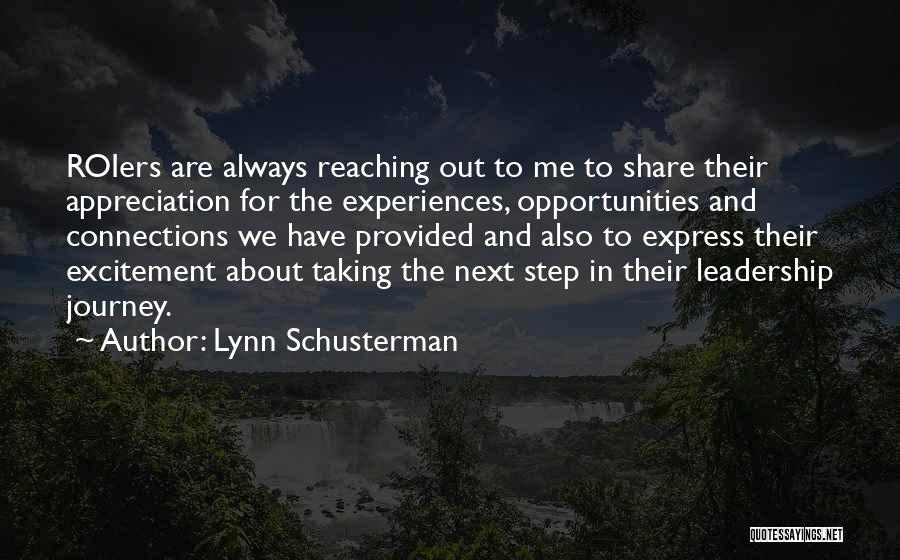 Next Journey Quotes By Lynn Schusterman