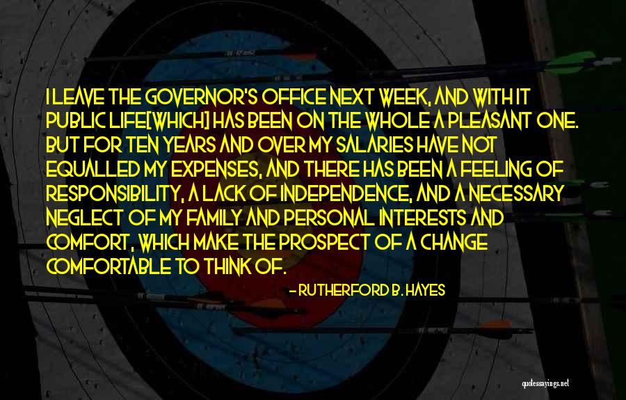 Next Week Quotes By Rutherford B. Hayes