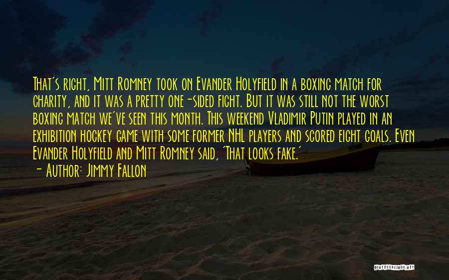 Nhl Hockey Quotes By Jimmy Fallon