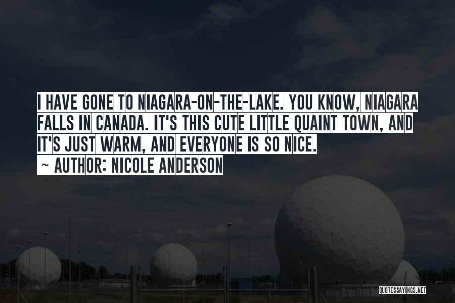 Niagara Falls Quotes By Nicole Anderson