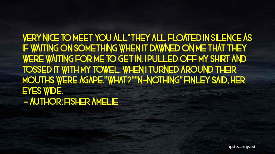 Nice And Funny Quotes By Fisher Amelie