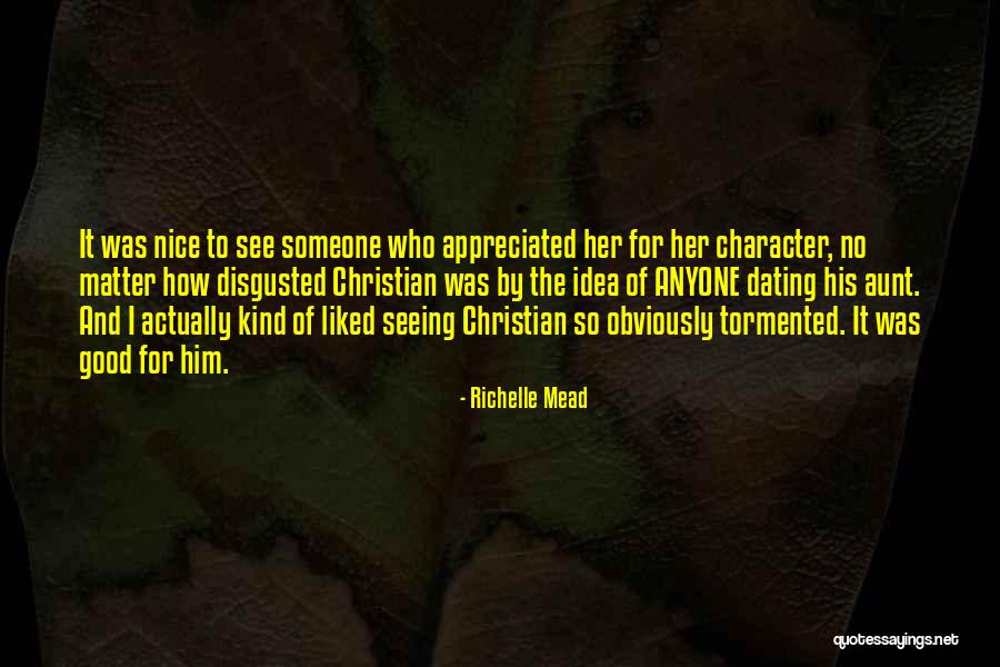 Nice Aunt Quotes By Richelle Mead