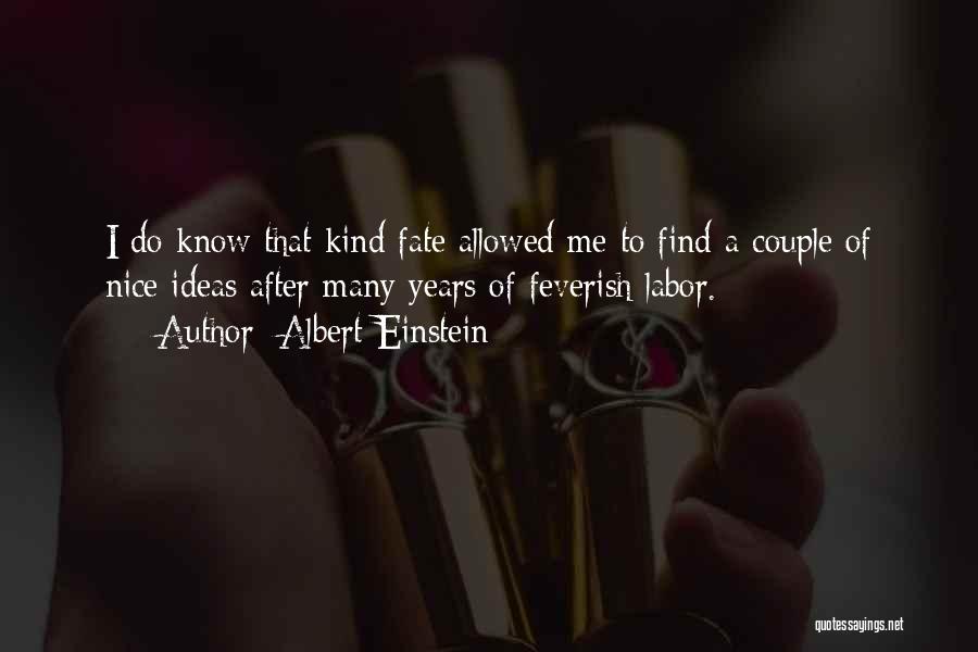 Nice Couple Quotes By Albert Einstein