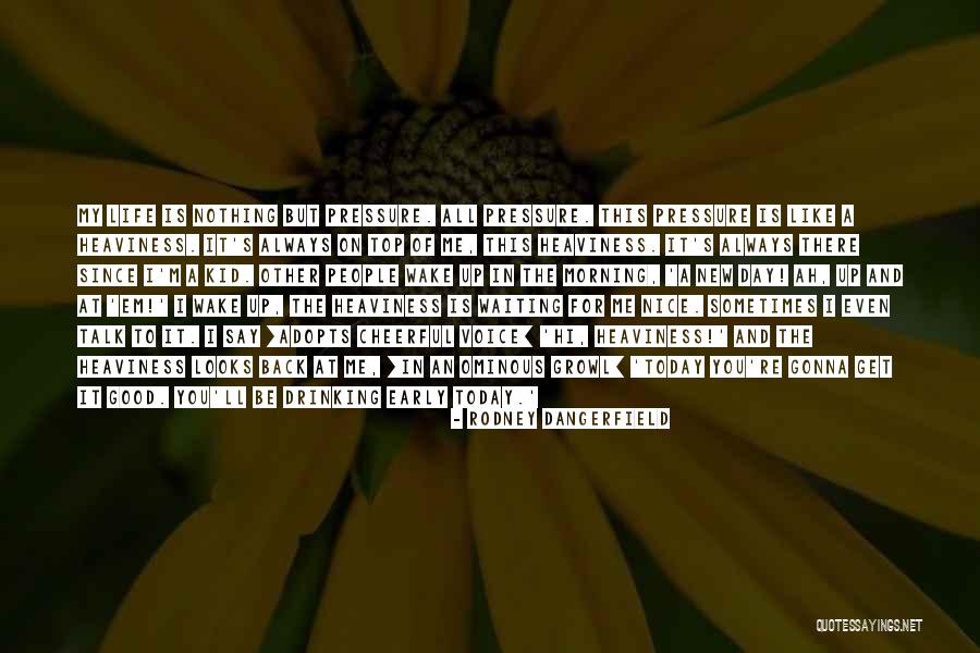 Nice Day Top Quotes By Rodney Dangerfield Nice Day Top Quotes By Rodney Dangerfield