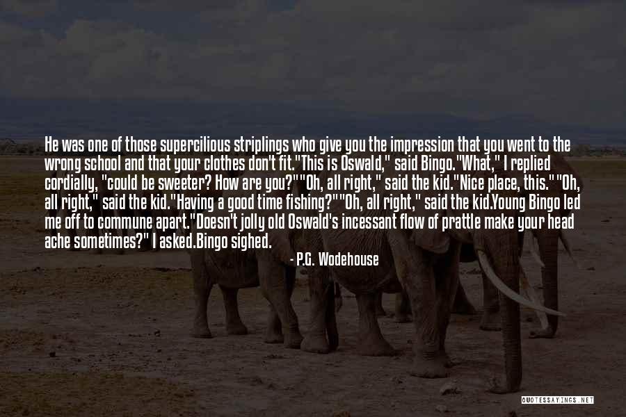 Nice Jolly Quotes By P.G. Wodehouse Nice Jolly Quotes By P.G. Wodehouse