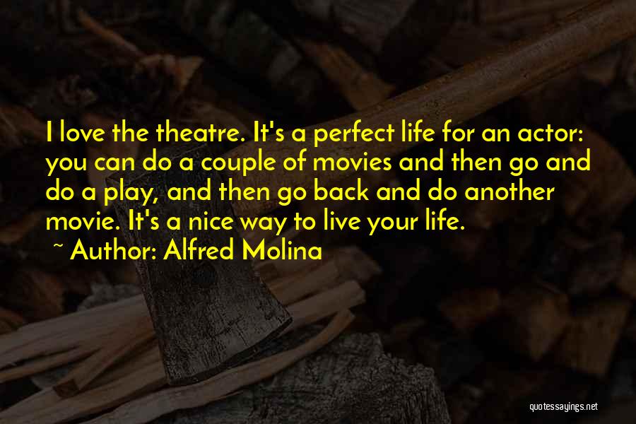 Nice Life And Love Quotes By Alfred Molina