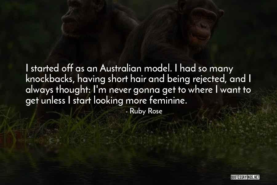 Nice Stuttering Quotes By Ruby Rose