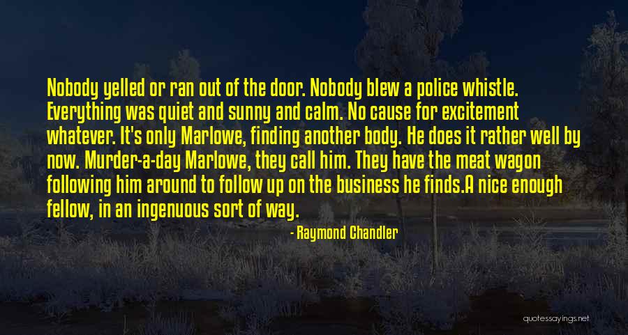 Nice Sunny Day Quotes By Raymond Chandler Nice Sunny Day Quotes By Raymond Chandler