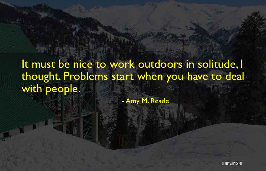 Nice Thought Quotes By Amy M. Reade