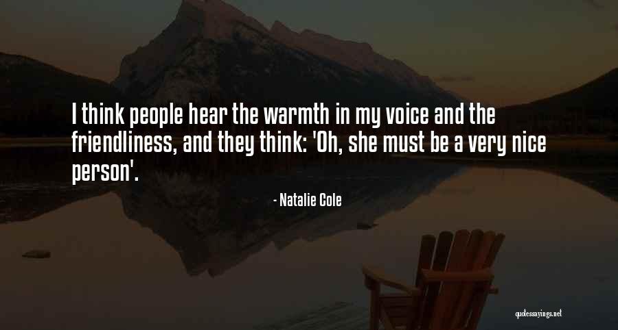 Nice To Hear Your Voice Quotes By Natalie Cole