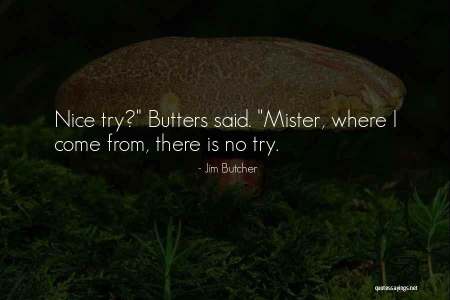 Nice Try Quotes By Jim Butcher