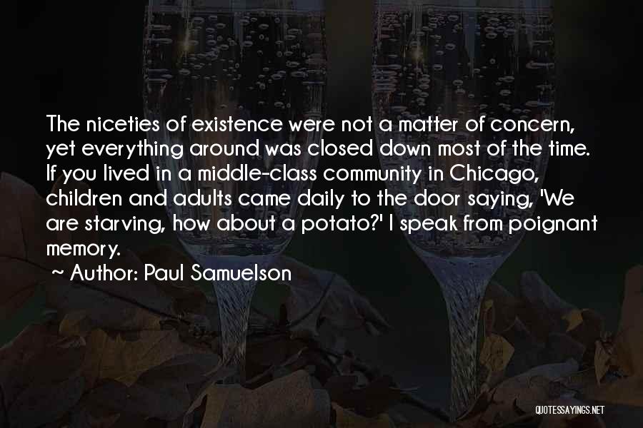 Niceties Quotes By Paul Samuelson