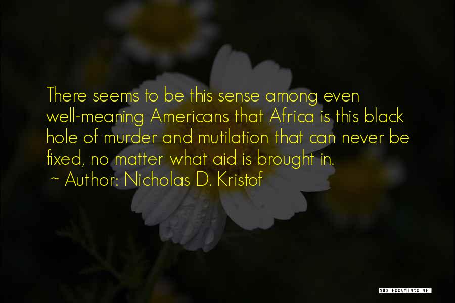 Nicholas D. Kristof Quotes 514984