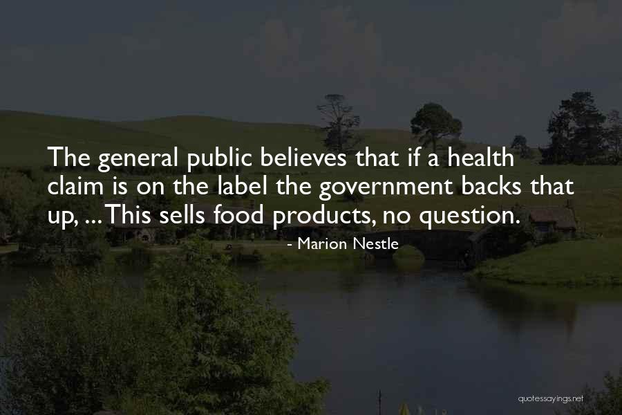 Nicholas Goodden Quotes By Marion Nestle Nicholas Goodden Quotes By Marion Nestle
