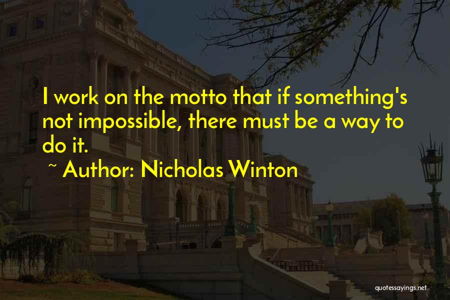 Nicholas Winton Quotes 1452281