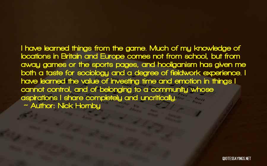 Nick Hornby Quotes 1028967