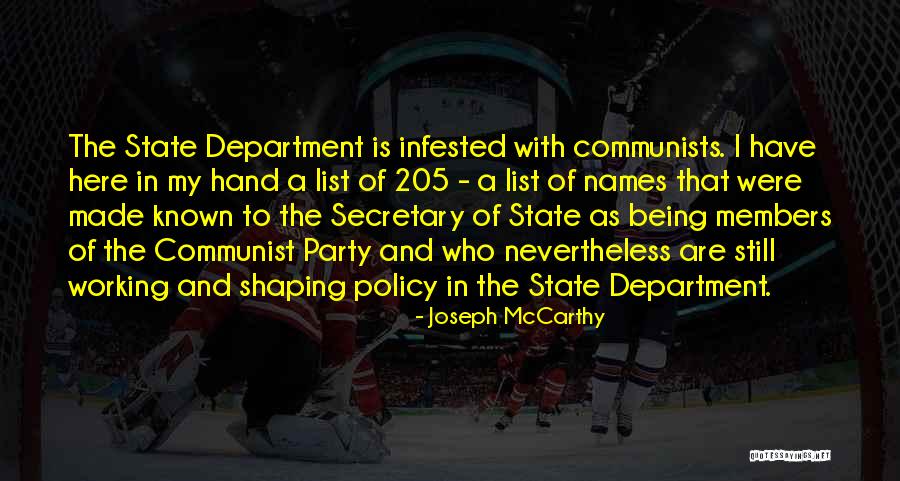 Nicklin Community Quotes By Joseph McCarthy Nicklin Community Quotes By Joseph McCarthy