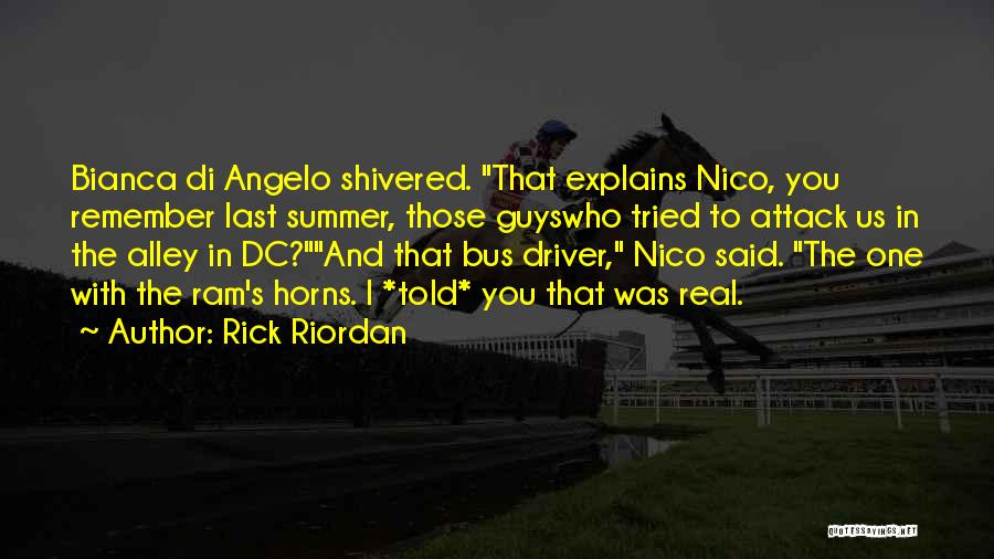 Nico And Bianca Di Angelo Quotes By Rick Riordan