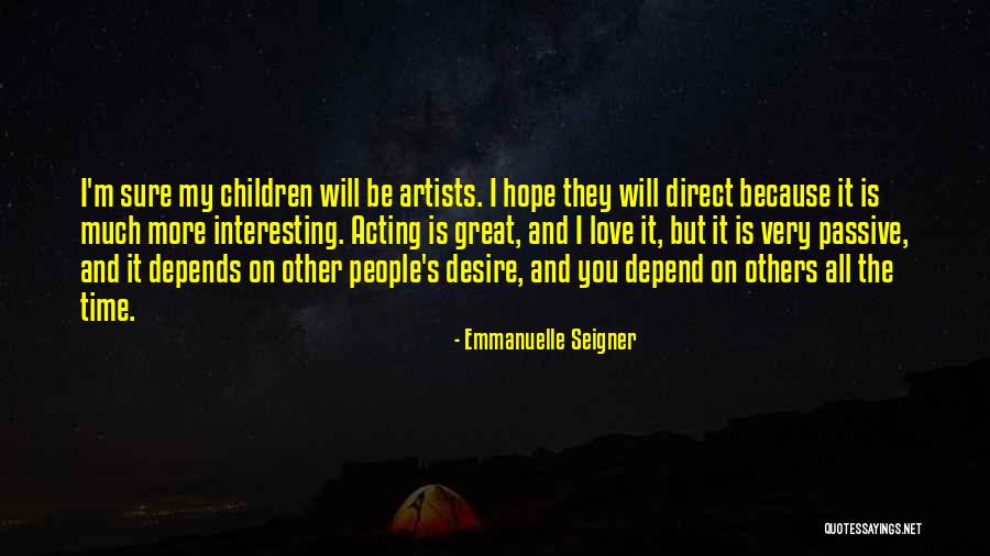 Nicolasa Pottery Quotes By Emmanuelle Seigner Nicolasa Pottery Quotes By Emmanuelle Seigner